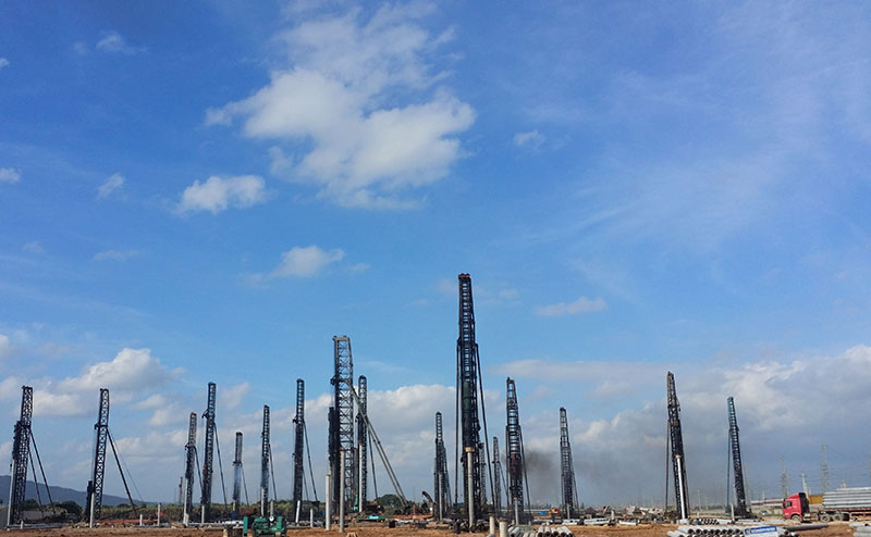 中鐵四局集團(tuán)有限公司深茂鐵路JMZQ-2標(biāo)沿線工地（江門南站）